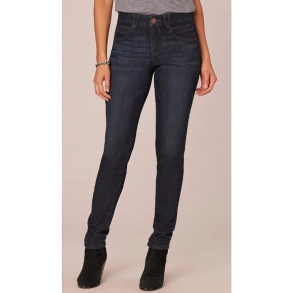 Democracy‎ "Ab" solution Booty Lift Jegging Dark Indigo Jeans Women's Size 10 - Picture 1 of 14